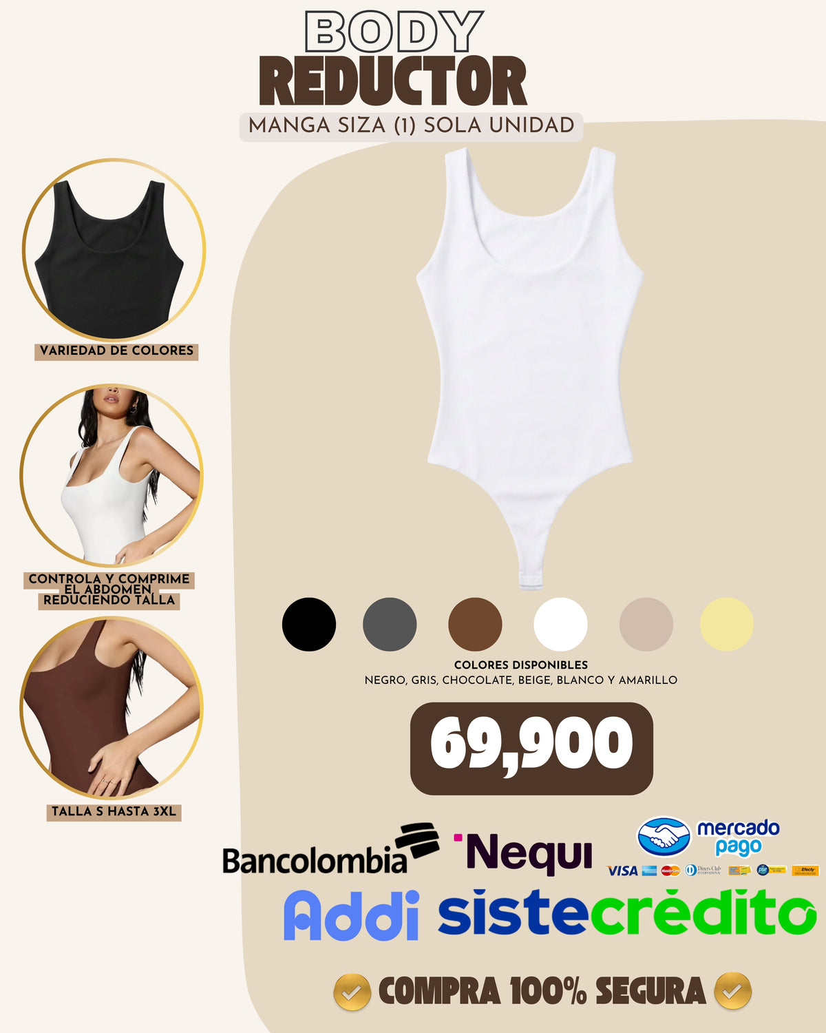 BODY REDUCTOR x 1 UND | MANGA SIZA