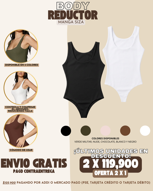2 X 1 BODYS REDUCTORES MANGA SIZA