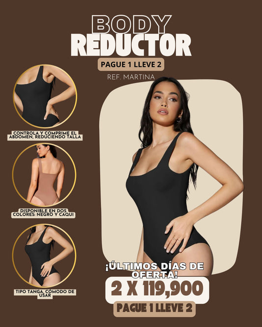 SET X 2 UNDS BODY REDUCTOR | REF. MARTINA | CAQUI & NEGRO