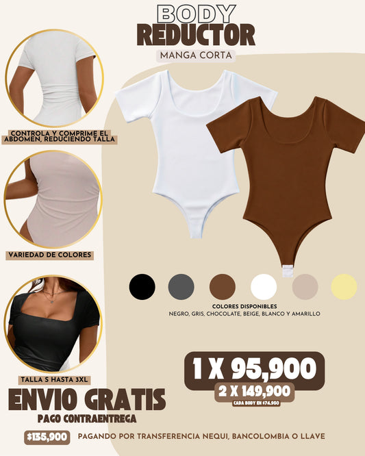 BODY REDUCTOR MANGA CORTA