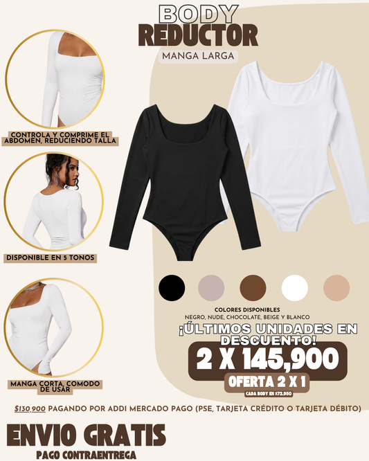2 x 1 BODY REDUCTOR MANGA LARGAⓇ