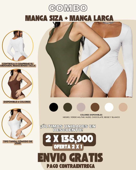2 x 1 COMBO REDUCTOR: MANGA LARGA + MANGA SIZA