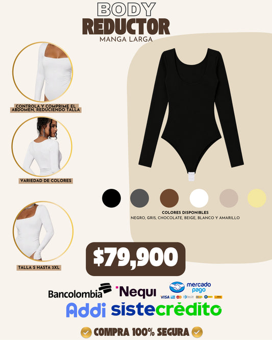 BODY REDUCTOR MANGA LARGA x 1 UND