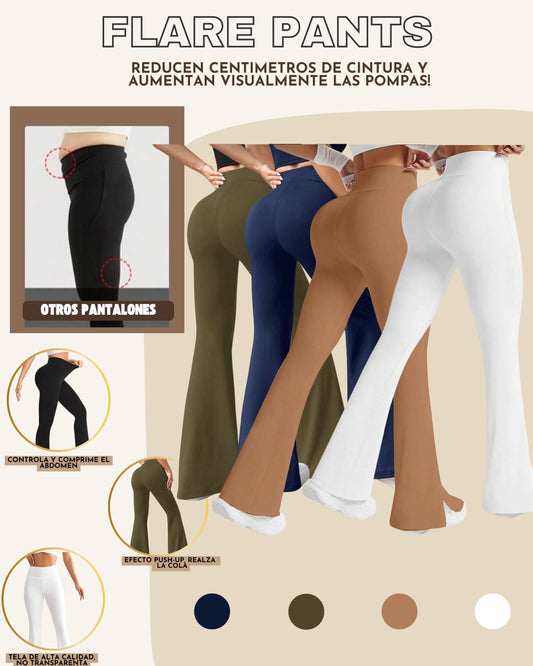 2 X 1 FLARE PANTS BOTA CAMPANA LEVANTA COLA & CONTROL ABDOMEN