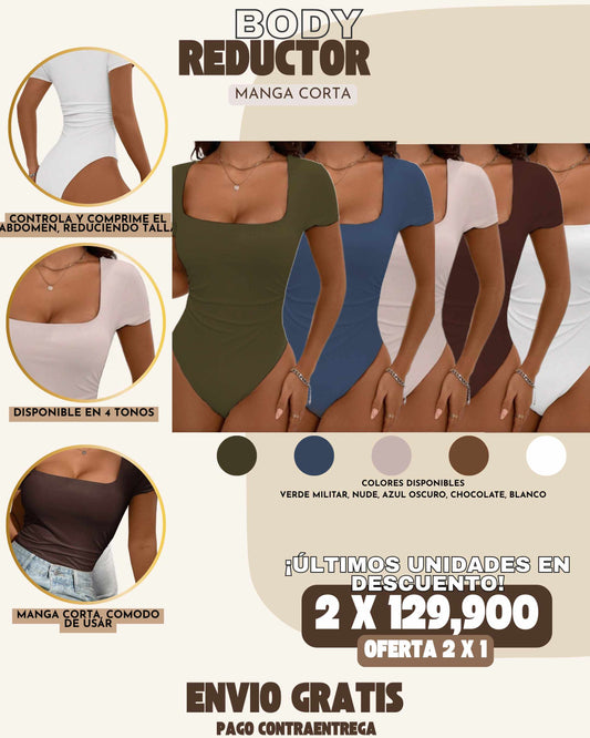 2 X 1 BODYS REDUCTORES MANGA CORTA