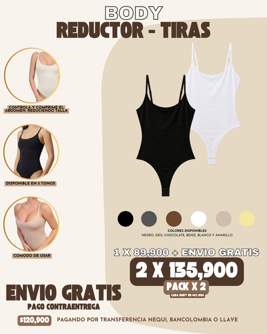 PACK X 2 BODYS REDUCTORES - TIRAS